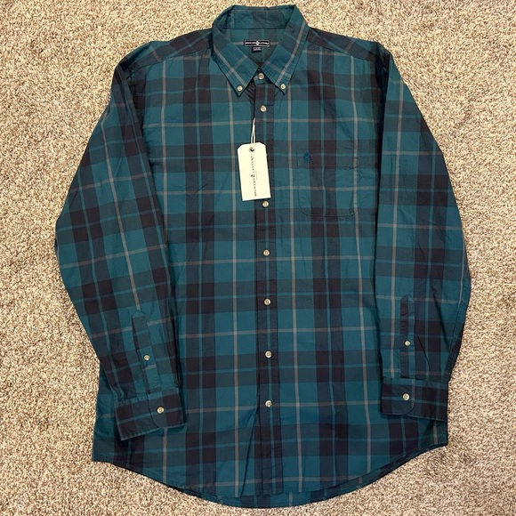 NWT Brewer’s Lantern Plaid Button Down Shirt XL - Picture 1 of 2